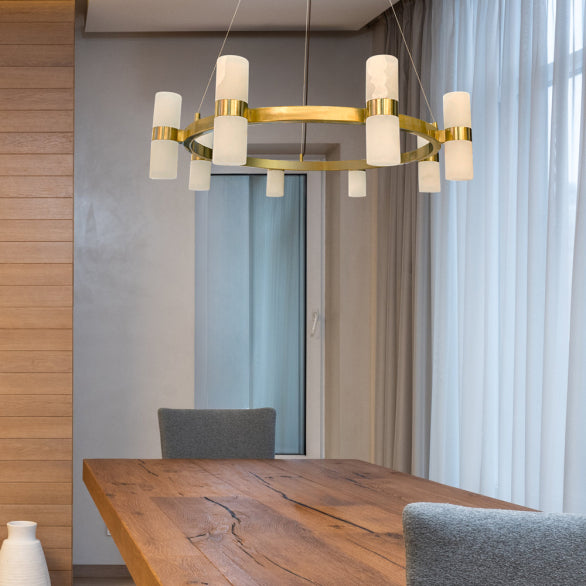 PANISH 16LT MARBLE PENDANT GOLD