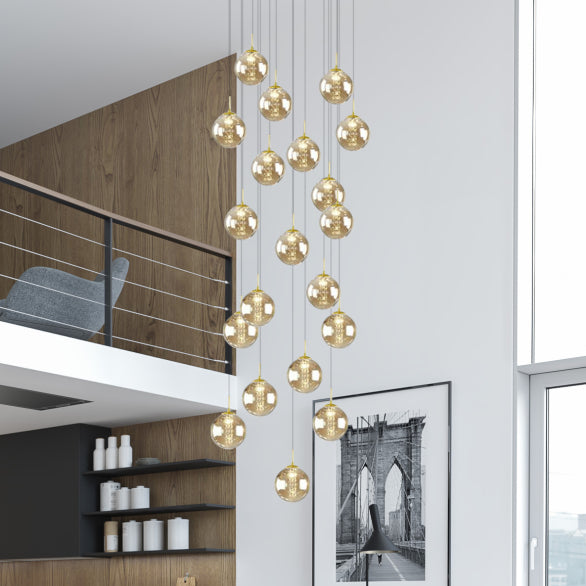 BUBBLES BLACK/SMOKE PENDANT 20LT