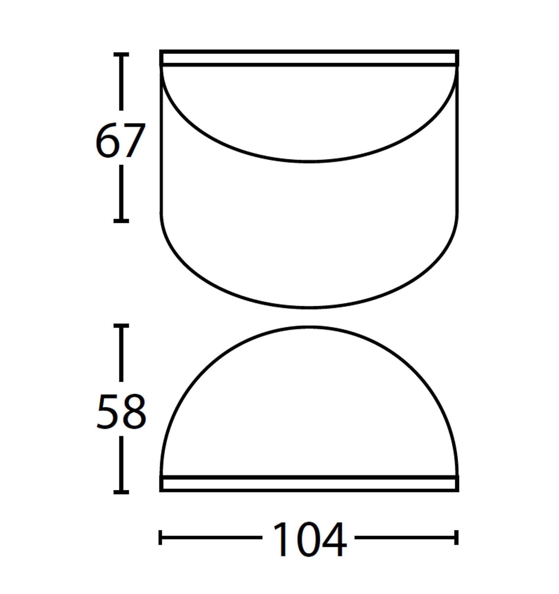 STE: Exterior 12V Bronze Curved Surface Mounted Step / Wall Lights IP65