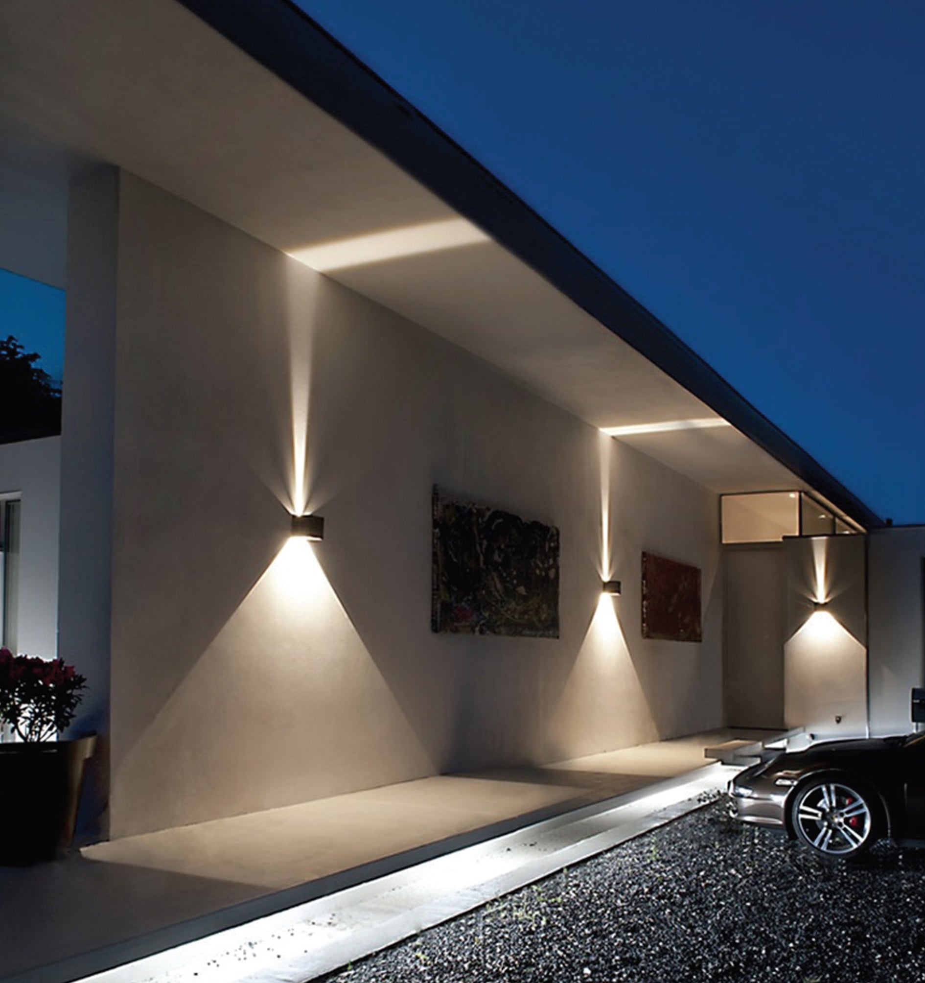 TOCA : Exterior LED surface mounted up/down wall light
