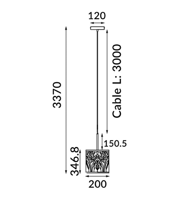 AUTUMN: Small Round Aged Bronze with Amber Lining Pendant Light