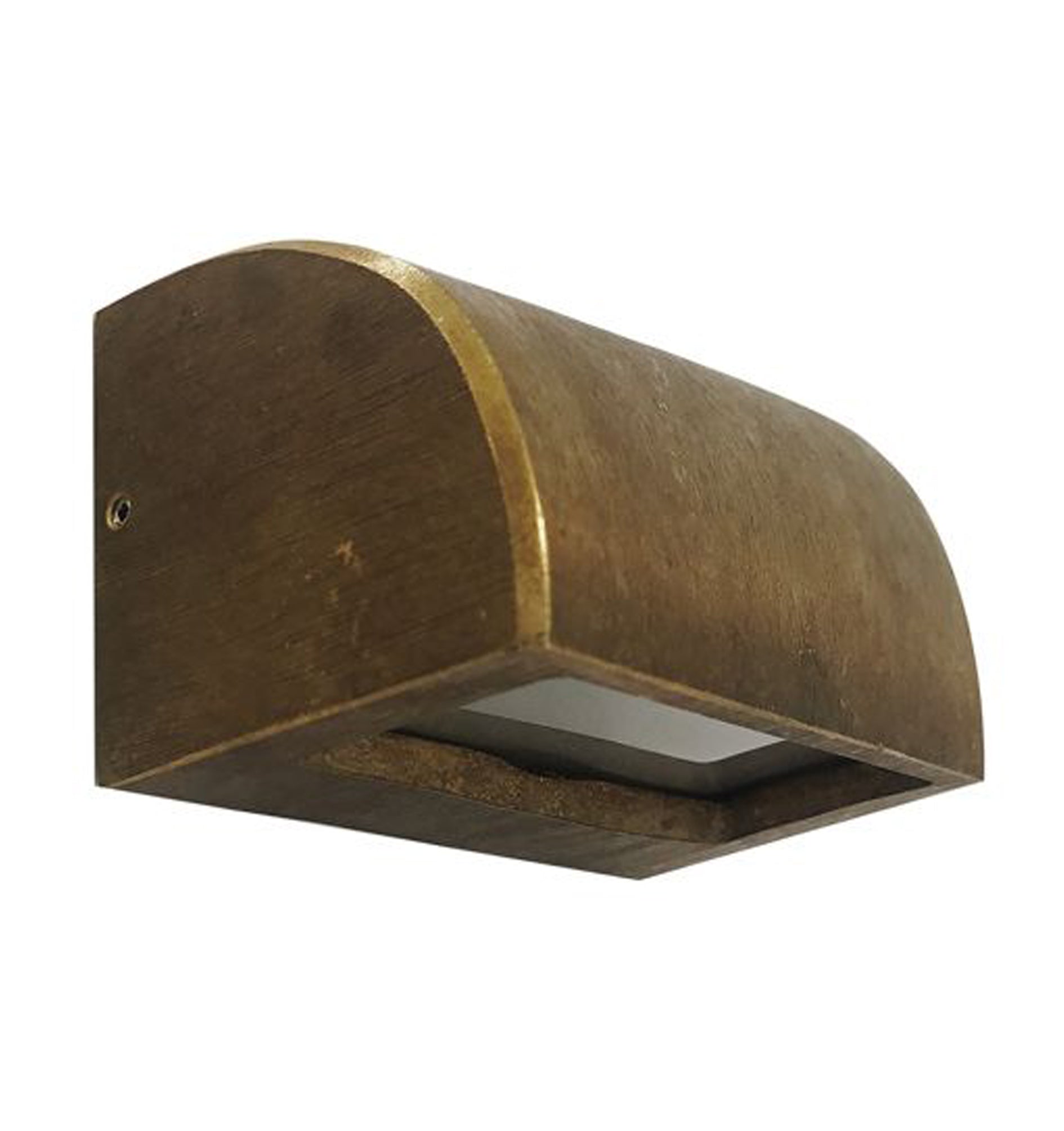 STE: Exterior 12V Bronze Curved Surface Mounted Step / Wall Lights IP65