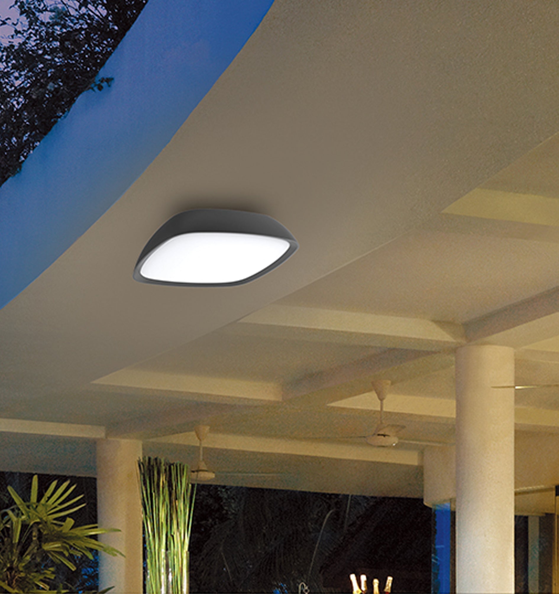 DOCCIA Exterior LED Wall/Ceiling Lights