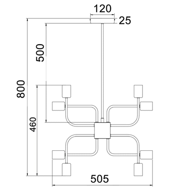 HEXADE Interior Abstract Pendant Light