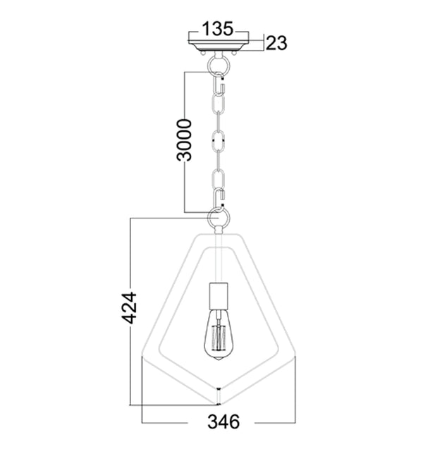 ORBITA: Bohemian Small Polished Nickel Hardware Pendant Light