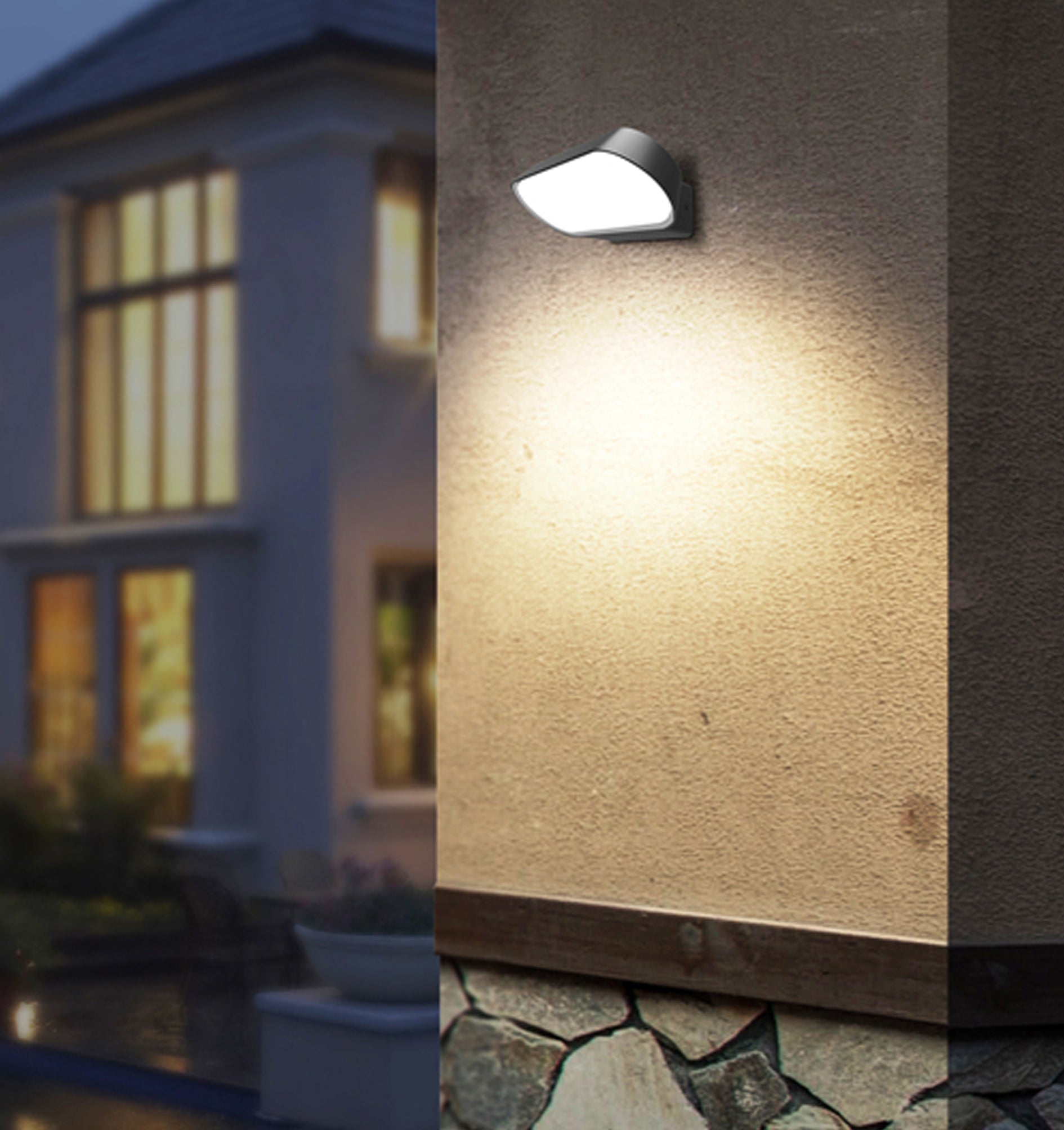 GLANS Exterior LED Surface Mounted Wall Lights 
