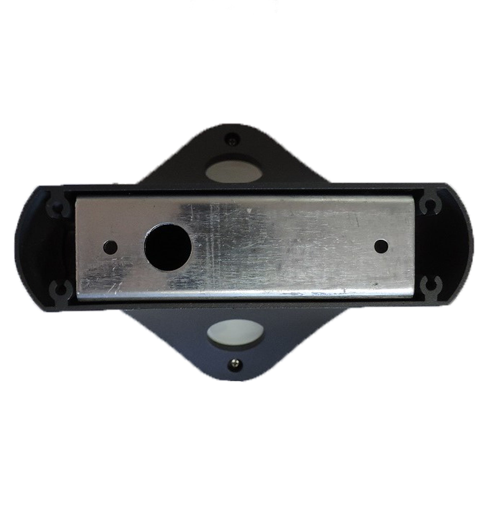 SHU: Exterior LED Dark Grey 2-Way Surface Mounted Wall Light IP65