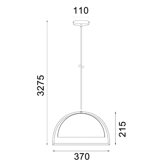 SWING: Dome With Wood Frame Pendant Lights