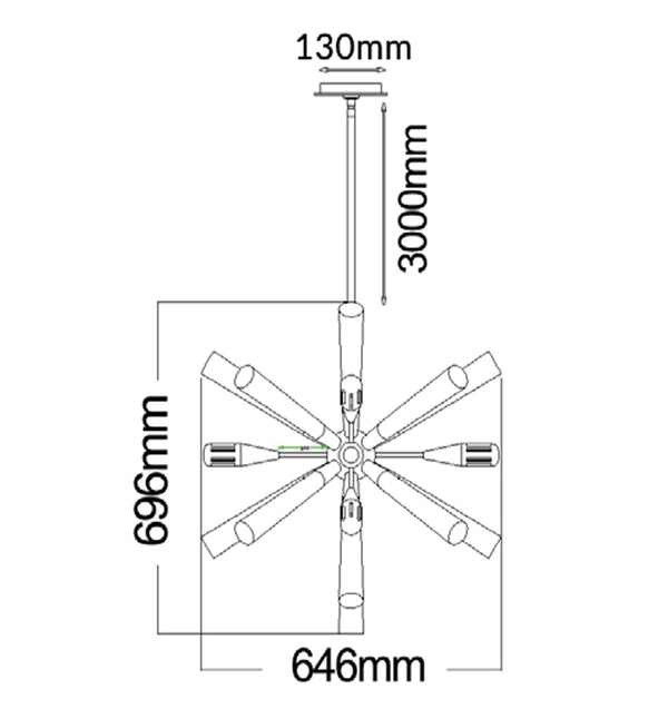 SPUTNIK Interior Single Pendant Light