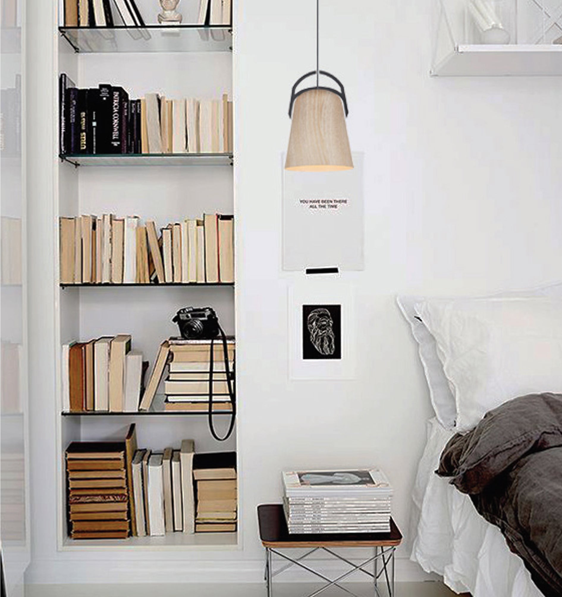 LEGNA: Retro Replica Wood Ellipse Shape Pendant Lights