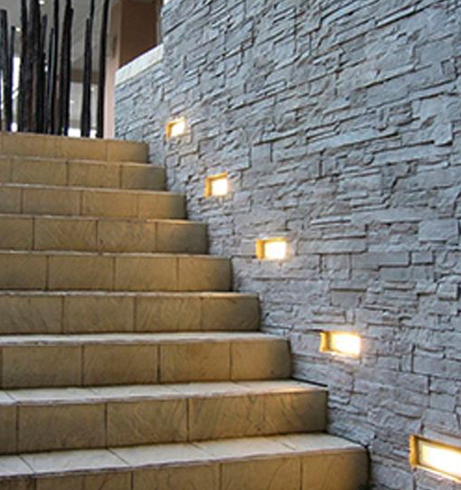 BRICKTRI : Exterior LED Tri-CCT Recessed Rectangular Wall Lights