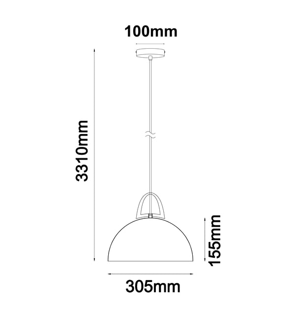 LEGNA: Retro Replica Wood Dome Shape Pendant Lights