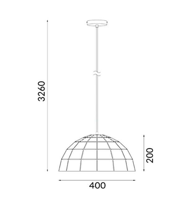 ARMIS: Retro Tiled Dome Shape Pendant Lights