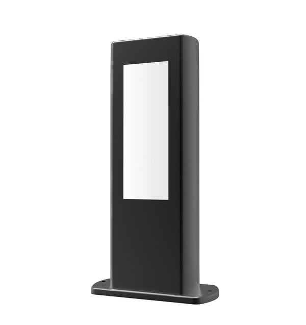 AMUN LED Bollard Rectangular in Matte Black 
