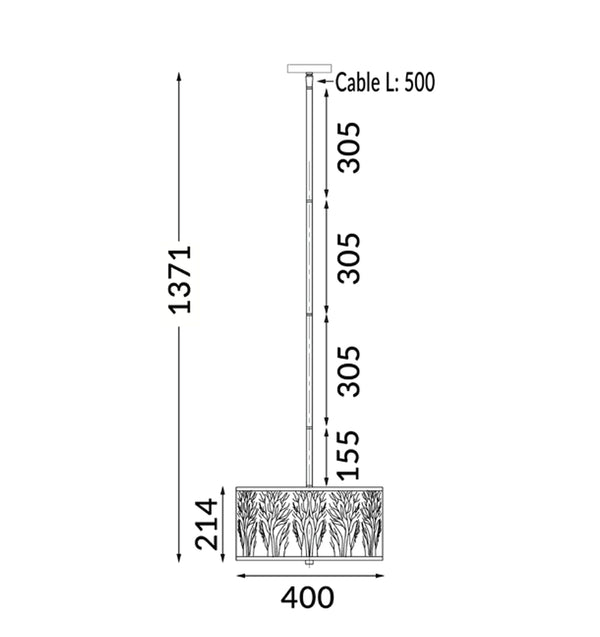 AUTUMN: Large Drum Aged Bronze with Amber Lining Pendant Light