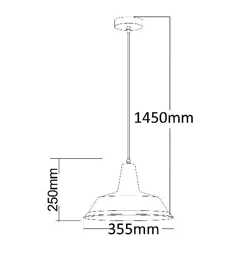 DIVO: Industrial Scandinavian Retro Dome Pendant Lights