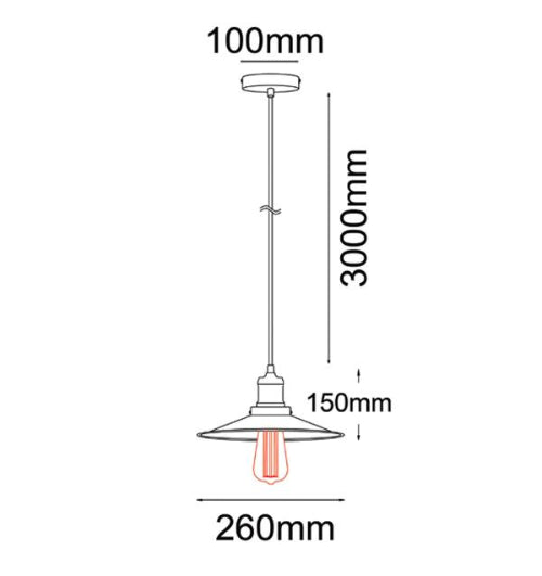 PIATTO Interior Single Pendant Light