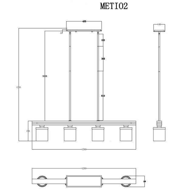 METI: Medieval Rustic Warm Chestnut Wood Bar Pendant Light