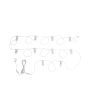 FESTOON 10 Light LED Kit Black & Multi Colour