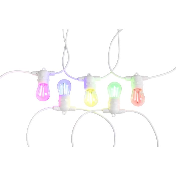 FESTOON 10 Light LED Kit Black & Multi Colour