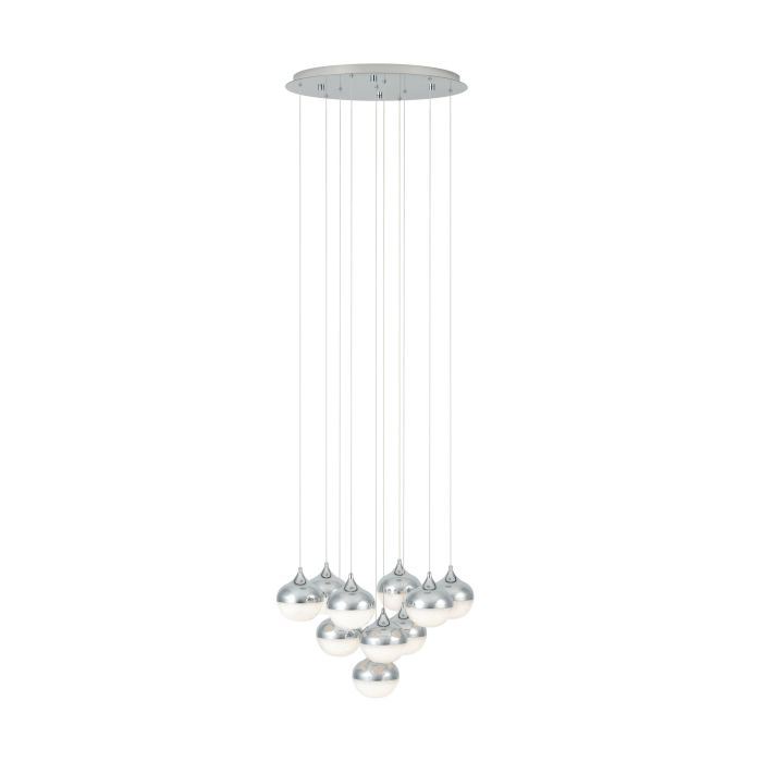 MIOGLIA H/L 10X3.15W LED 3000K CHR/GRAN