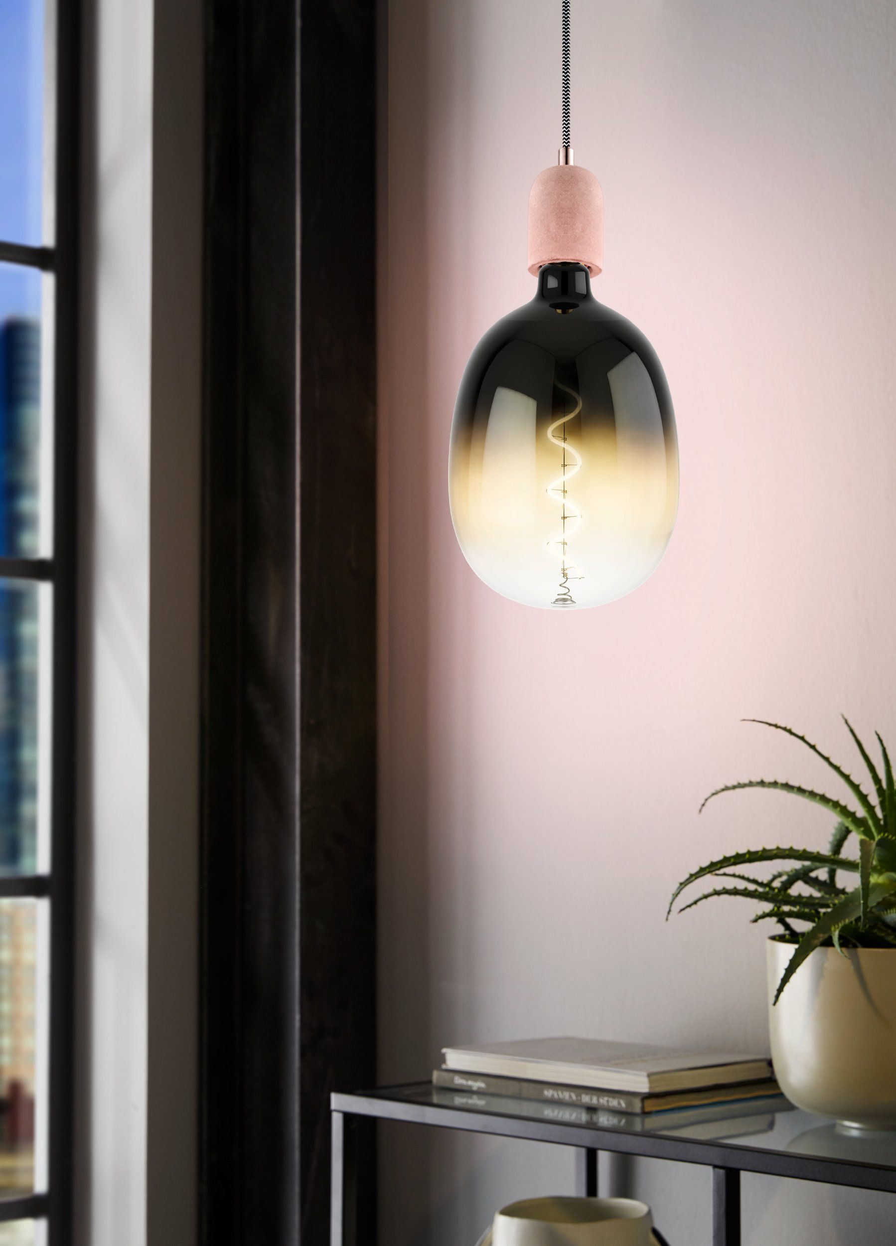 4W E27 LED T180 globe brown