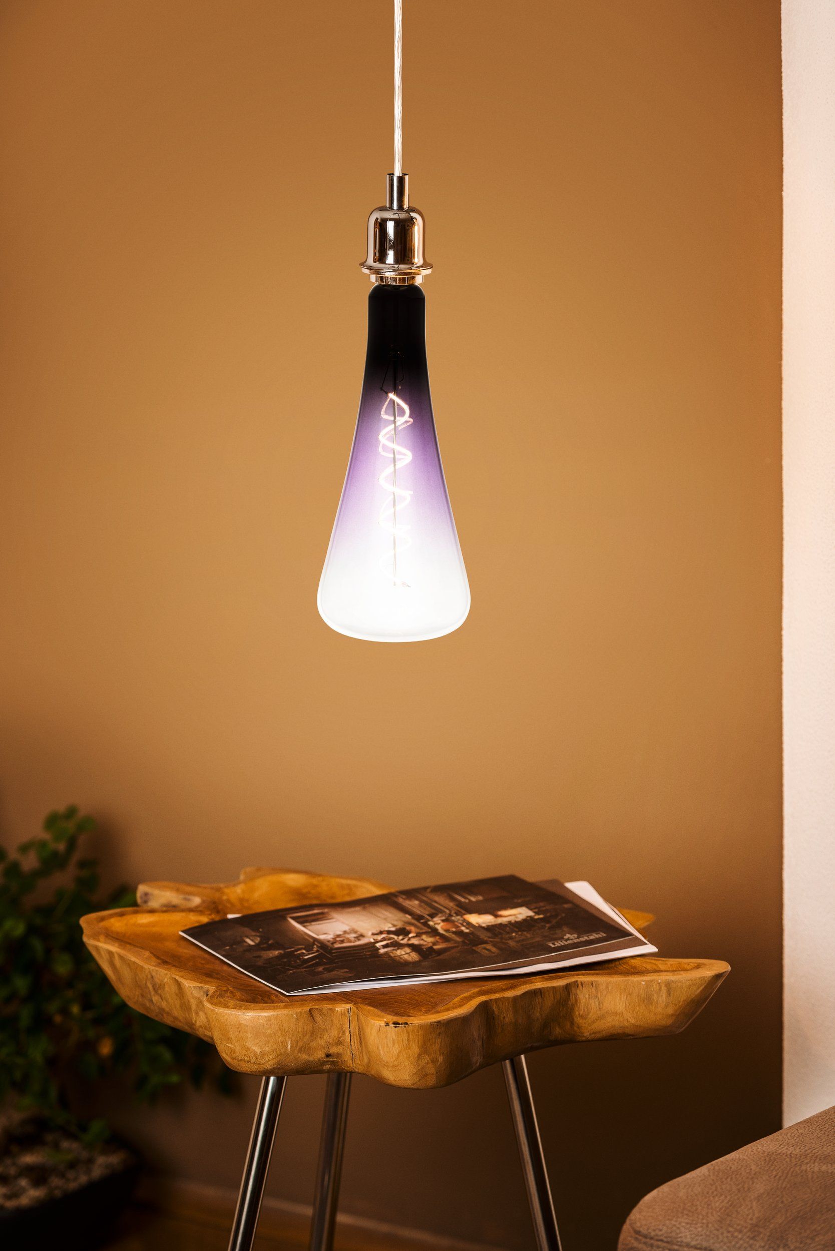 4W E27 LED T110 Globe Purple