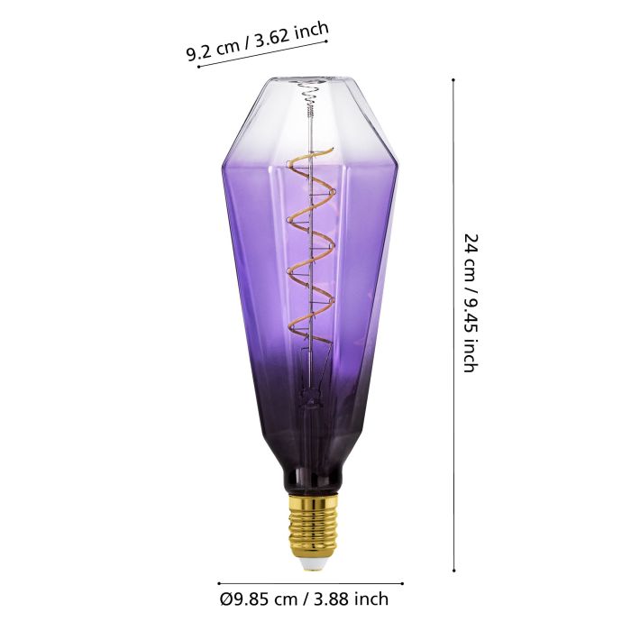 4W E27 LED T90 Globe
