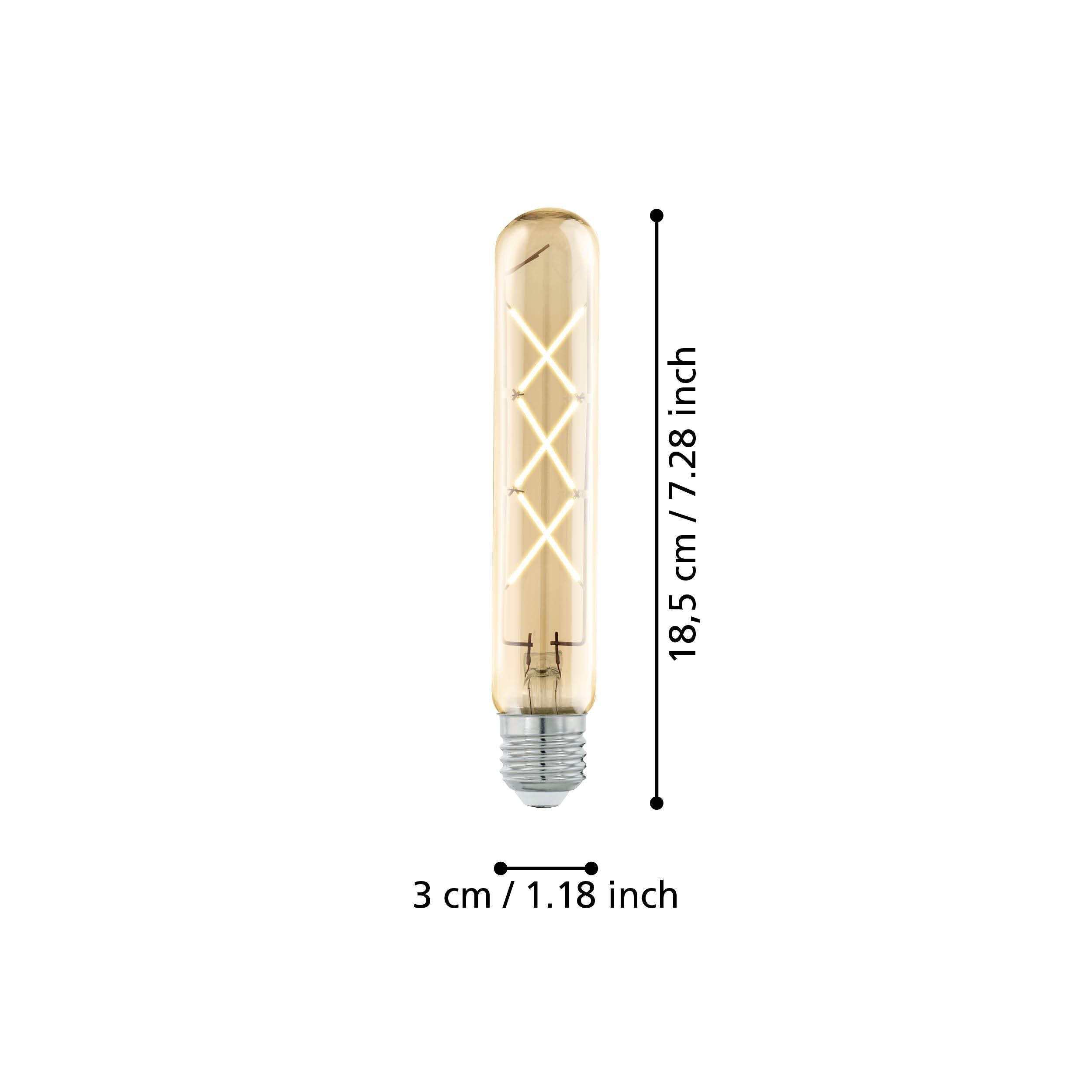 4W E27 LED T30 globe amber
