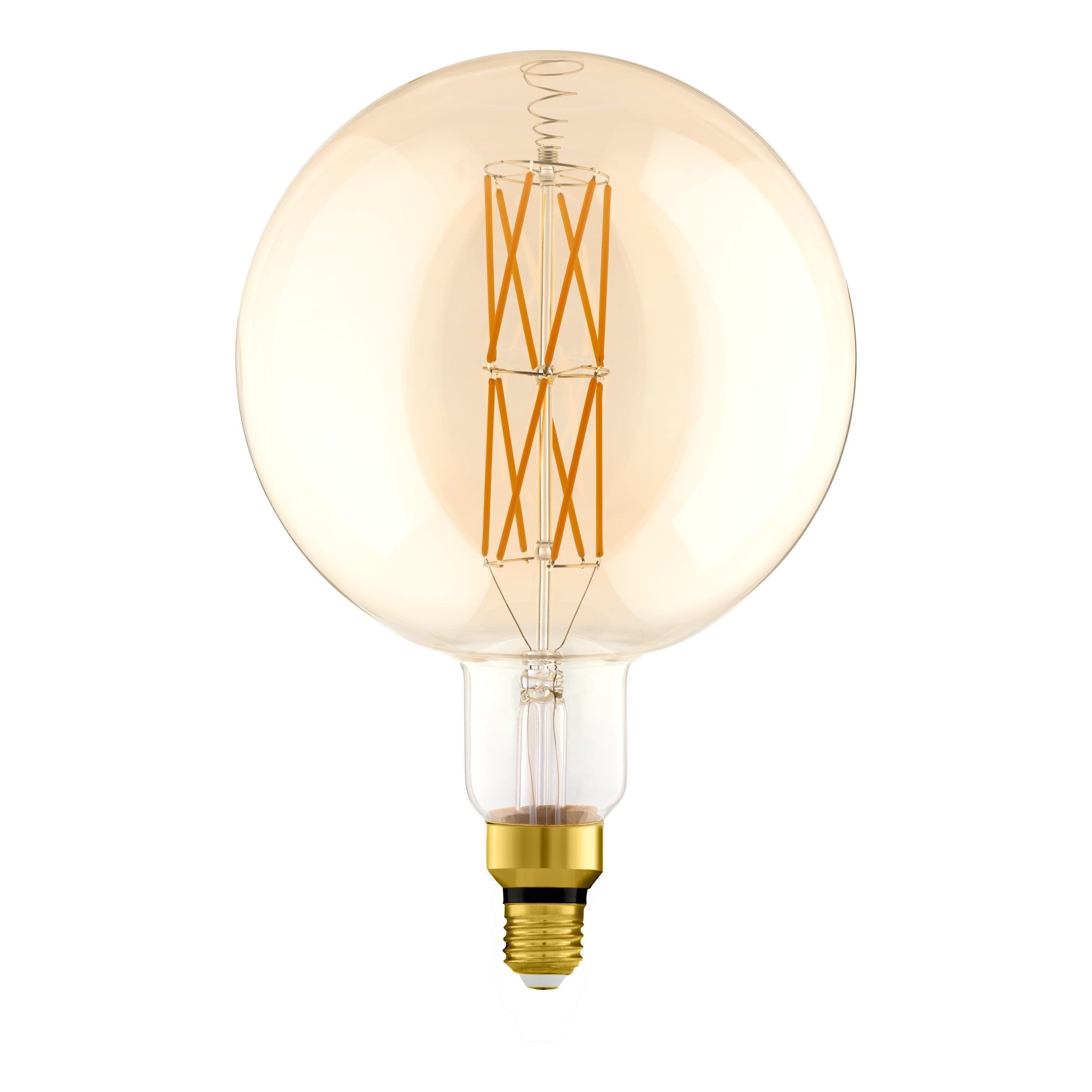 8W E27 LED G200 Globe Amber Bulbs