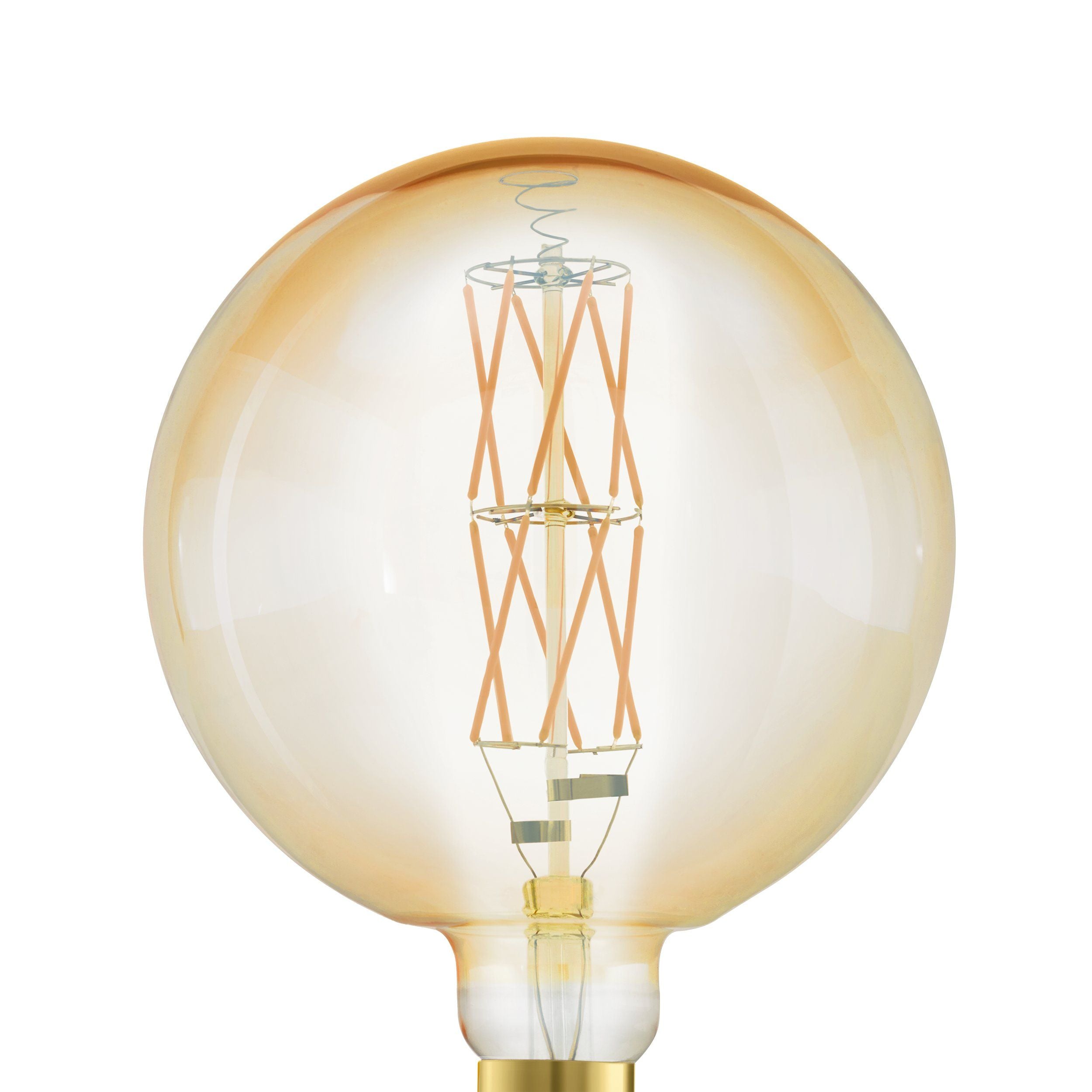 8W E27 LED G200 Globe Amber Bulbs