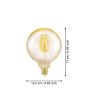 4W E27 LED G125 Globe Golden Age