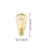 4W E27 LED ST48 Globe Golden Age