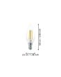 4W E14 LED Warm White Globe