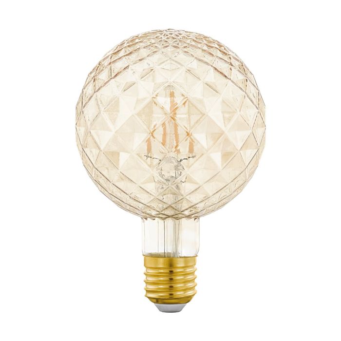 LED 2.5W E27 G195 Amber Pattern Globe