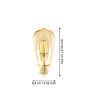 4W E27 LED ST64 Globe Golden Age