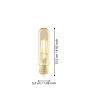 4W E27 LED T32 globe golden age