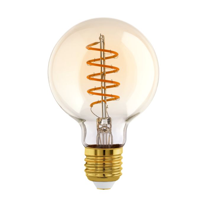 4W E27 LED G80 Globe Amber