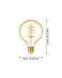4W E27 LED G80 Globe Amber