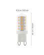 3W LED G9 Warm White Globe