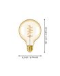 4W E27 LED G95 Globe Amber