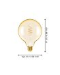 4W E27 LED G125 Globe Amber