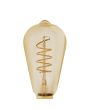 4W E27 LED ST64 globe amber