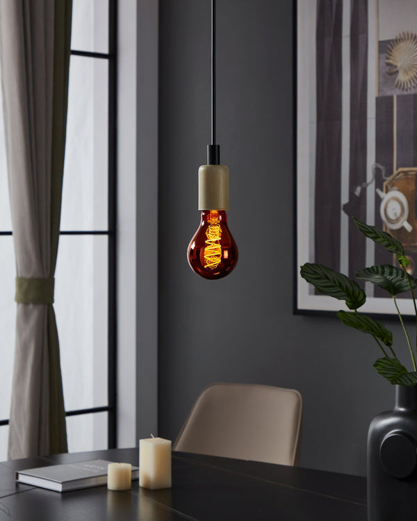 4W E27 LED A75 Globe Copper Transparent