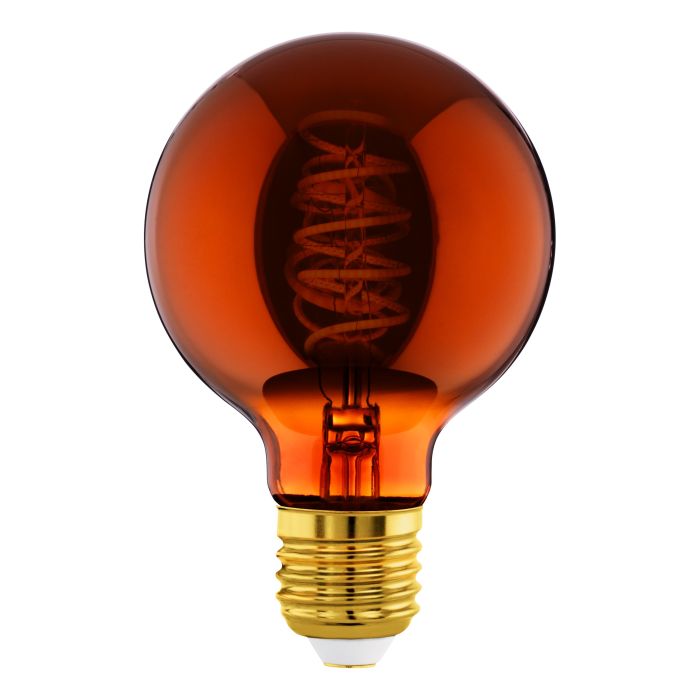 4W E27 LED G80 globe copper transparent
