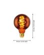 4W E27 LED G80 globe copper transparent