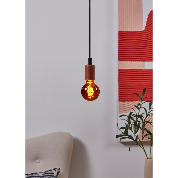 4W E27 LED G80 globe copper transparent
