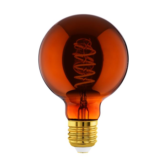 4W E27 LED G95 Globe Copper Transparent