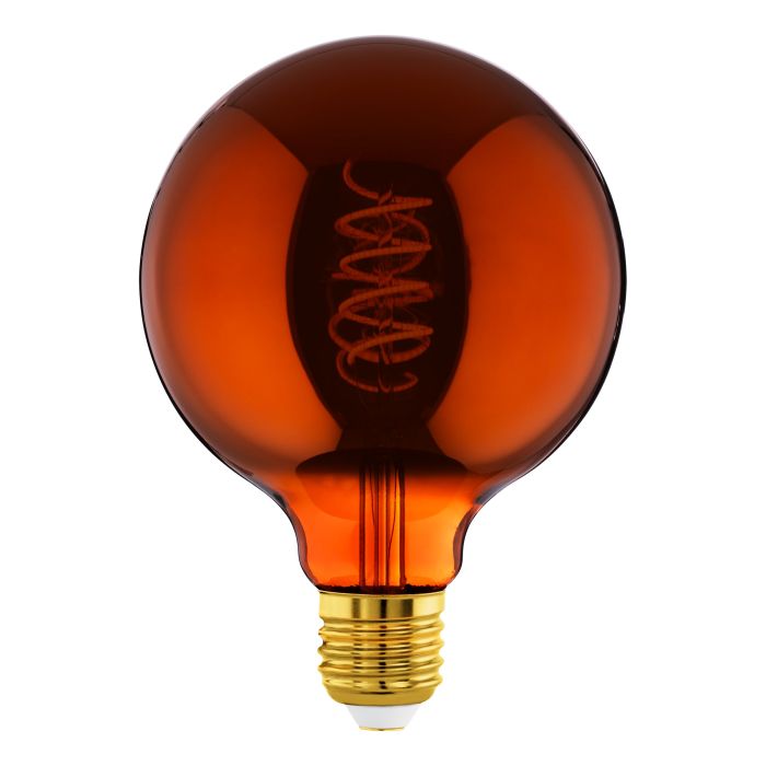 4W E27 LED G125 Globe Copper Transparent
