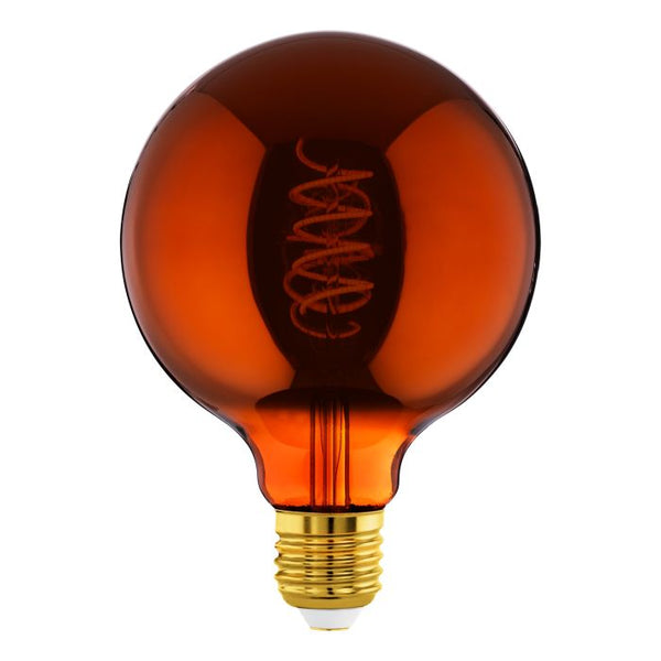 4W E27 LED G125 Globe Copper Transparent